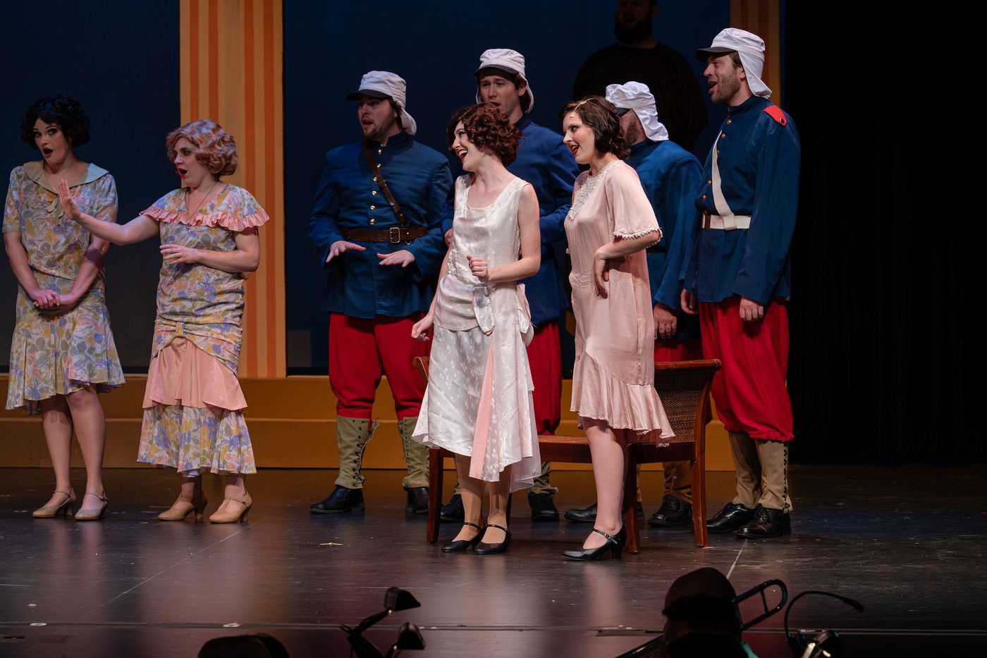 Terrace scene, Legionnaires and the women of the company