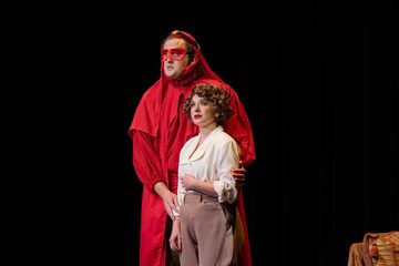 The Desert Song, the Red Shadow in his red robe beside Margot